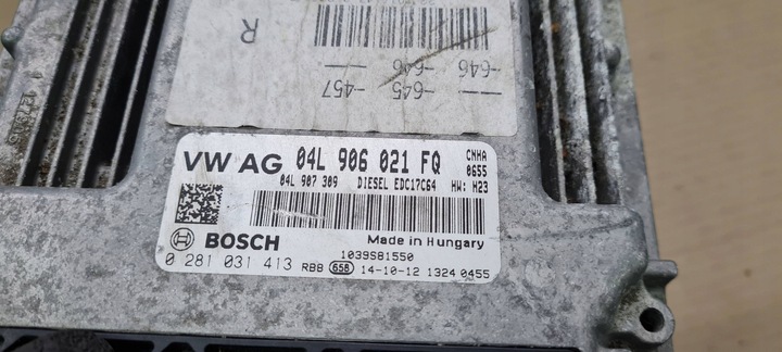 фото №11, A6 c7 4g рестайлинг компьютер блок управления двигателя 2.0 tdi 04l906021fq