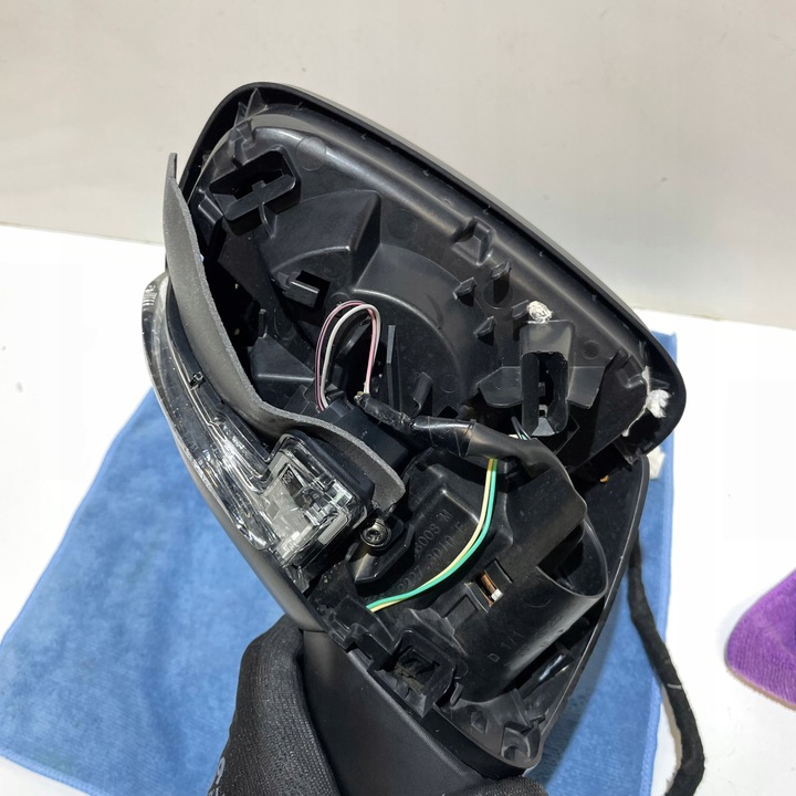 фото №6, Nissan micra k14 правые зеркало 9 контактов кабели