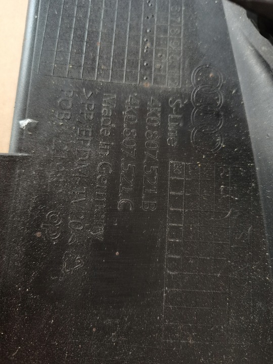 фото №7, Audi a6 4k s-line диффузор бампера зад 4k0807521b 521c