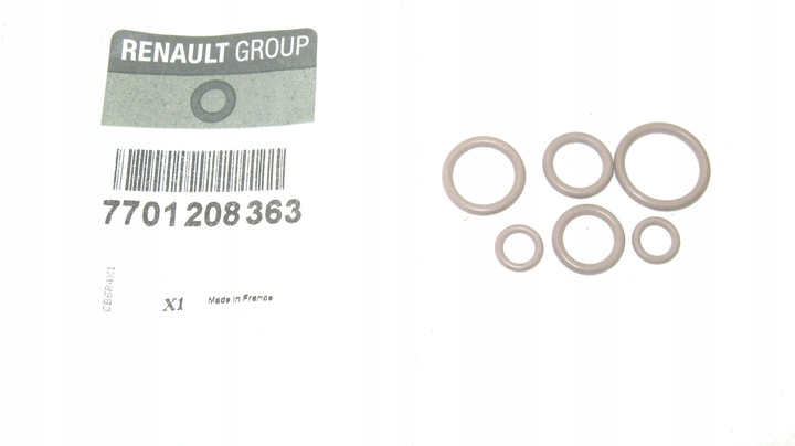 фото №9, Прокладки системи кондиціонера clio iii 7701208363