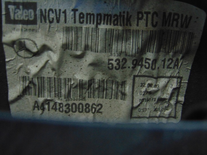 фото №6, Комплектная отопитель mercedes vaneo w414