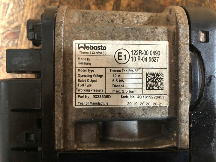 фото №2, Отопитель дизель вебасто mercedes 9033535d