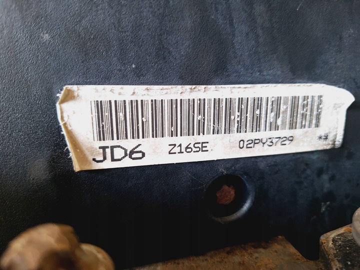 фото №6, Двигатель opel meriva a 1.6 8v бензин код двигателя: z16se nr88