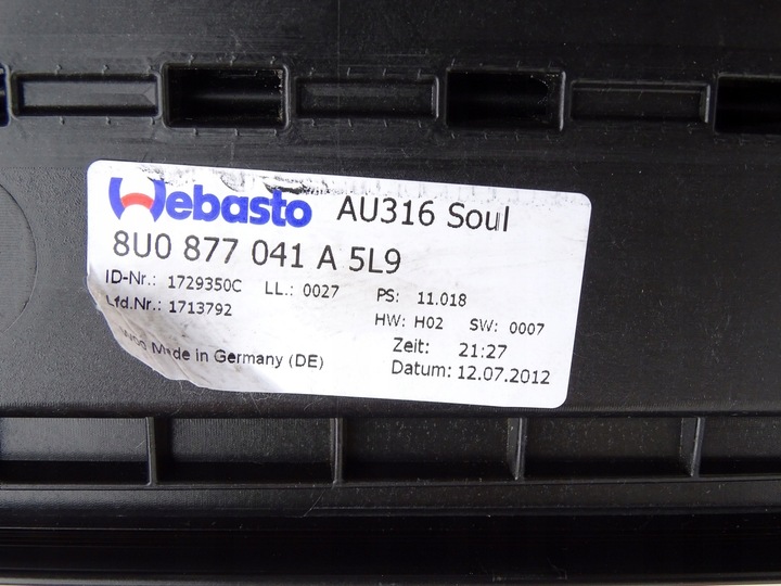 фото №11, Люк панорама крыша стеклянный солнечный audi q3 8u 11-18r s-line 8u0877041a