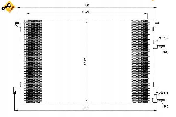 фото №12, Радіаторів кондиціонера saab cadillac 9-3 03-