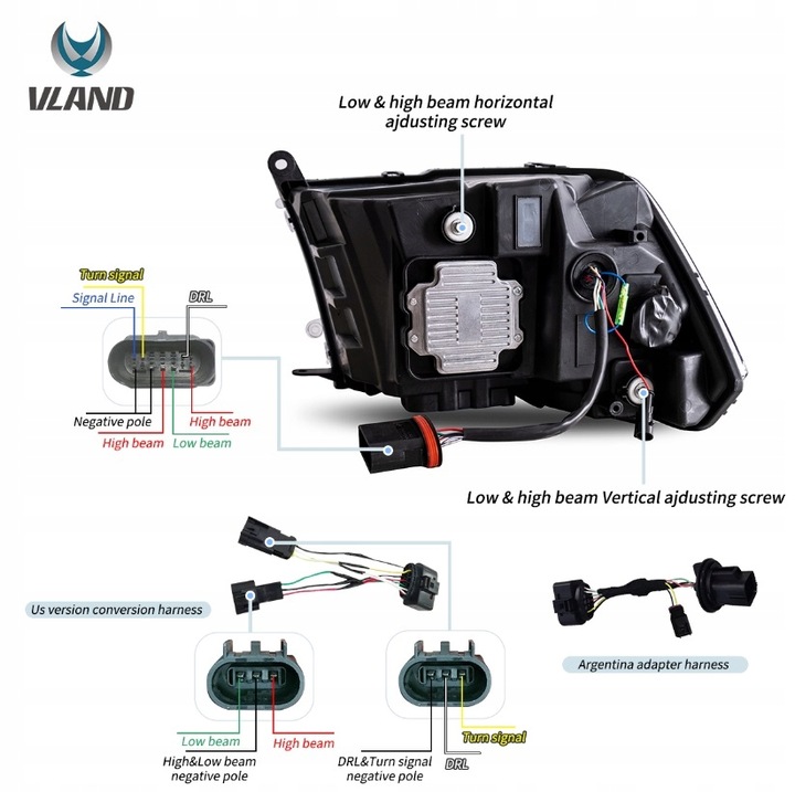 фото №14, Фары лампы daylight led европа 3линзы dodge ram iv 4 08-24 classic