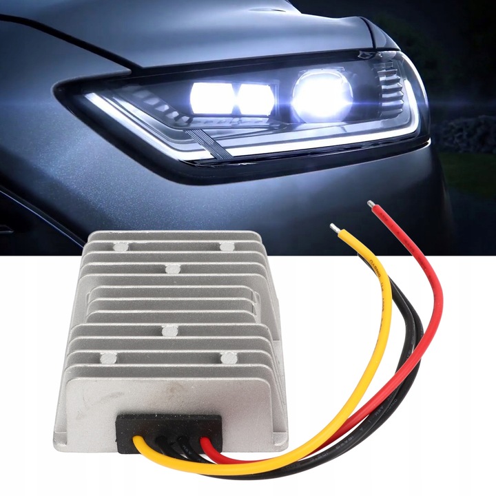 фото №12, Регулятор конвертер напряжения тока постоянного 36 v do 12 v 120 w aluminiowy