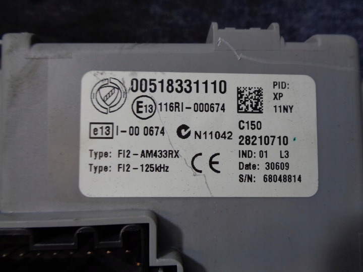 фото №8, Компьютер замок зажигания bsi fiat doblo 2 1.6 16v m-jet 0281017007 51873213
