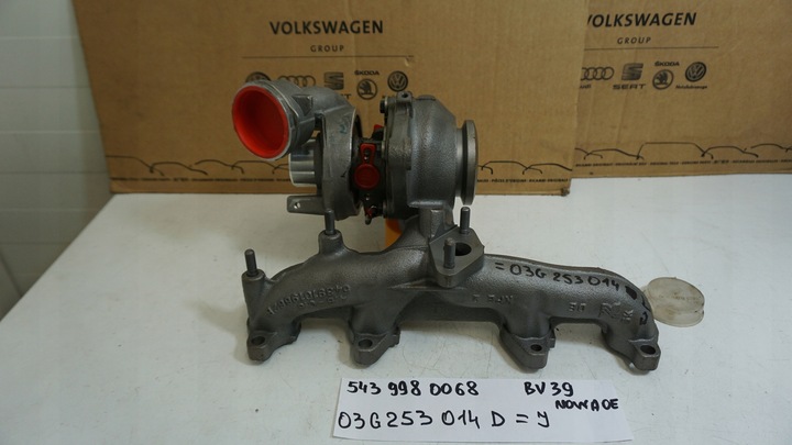 фото №1, Турбонагнетатель vw audi skoda 1.9 tdi 03g253014d