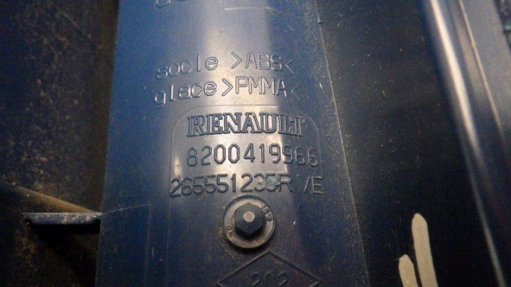 фото №6, Фара отражатель левая задняя зад renault kangoo ii 8200419966 265551235r