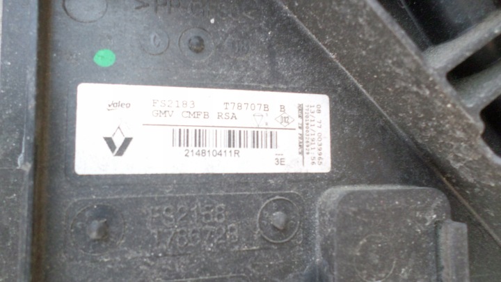 фото №8, Радиатор вентилятор clio v captur 1.0 tce 214810411r 214105fa0b