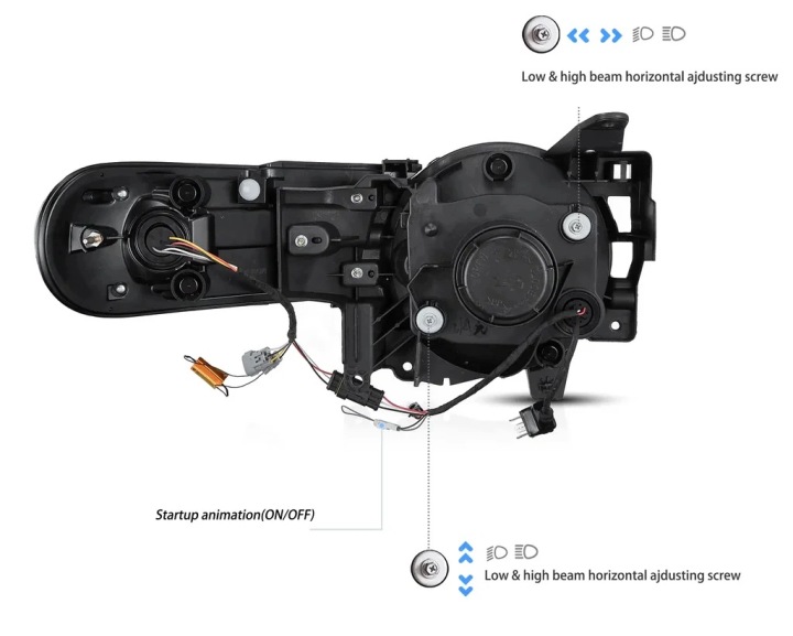 фото №15, Фары лампы vland полный led тюнинг чёрный toyota fj cruiser xj10 06-23