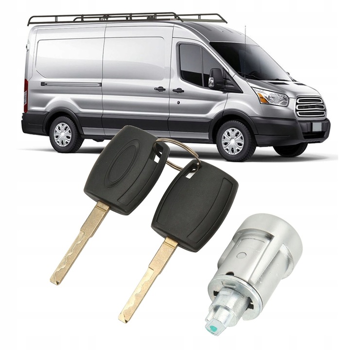 фото №12, Замок зажигания з 2 ключами 1926227 заменитель для forda transita mk8