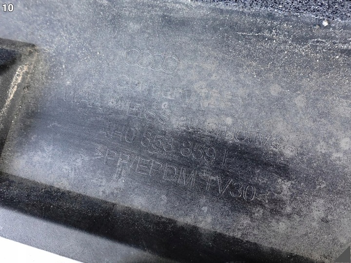 фото №11, Audi s8 plus 4h0 d4 рестайлинг 13-17 порог накладка планка левая демонтаж y9t ly9t