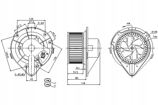 фото №13, Nissens 87064 повітродувка audi a4 / s4 94- a4 / s4 9