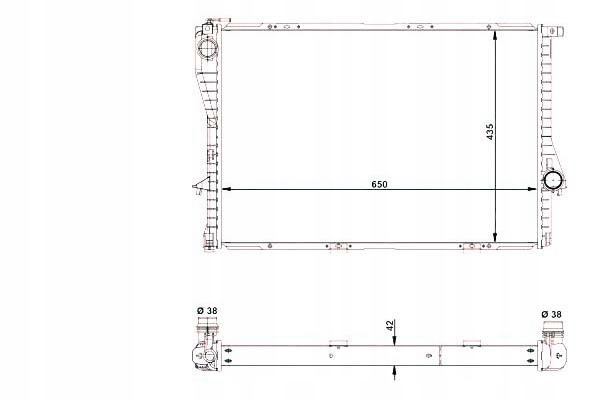 фото №13, Nrf 55322 радиаторов, система охлаждение двигателя