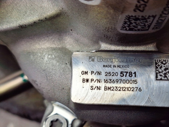 фото №7, Турбонагнетатель 25205781 chevrolet trax opel astra k 1.2t