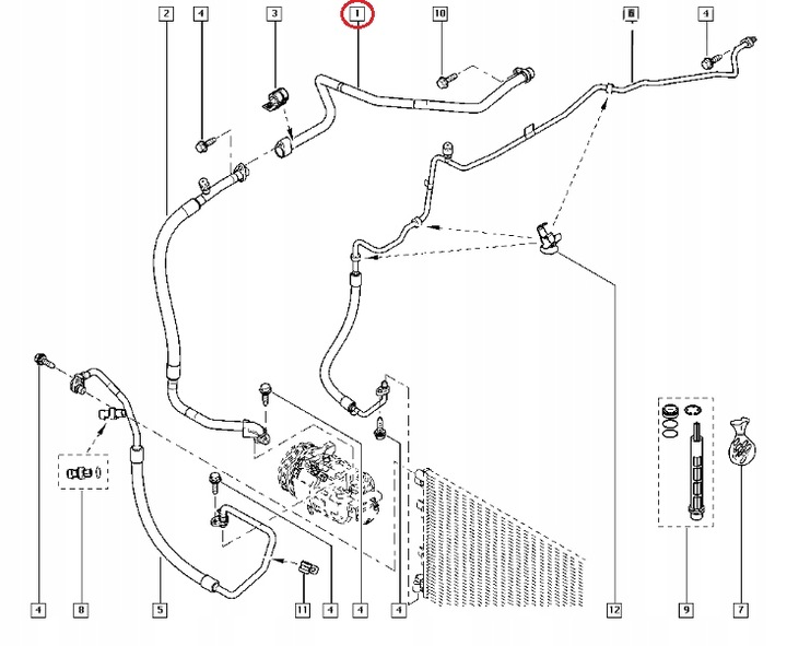 фото №8, Шланг кондиционера renault master 10- 924800018r