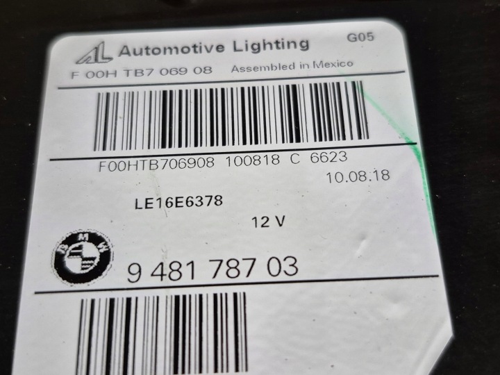 фото №15, Bmw x5 g05 x6 g06 фара передняя полный led левое usa америка 9481787