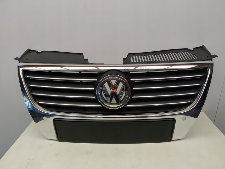 фото №1, Vw passat b6 решітка решітка радіатора перед бампера знак pdc highline хром 3c0