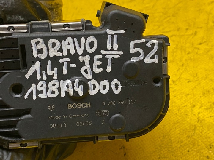 фото №9, Дросельна заслінка 0280750137 bravo ii tipo ii 1.4 t-jet 198a4000