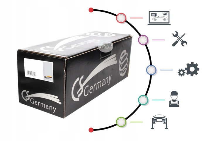 фото №12, Пружина підвішування vw перед polo 01- cs німеччина