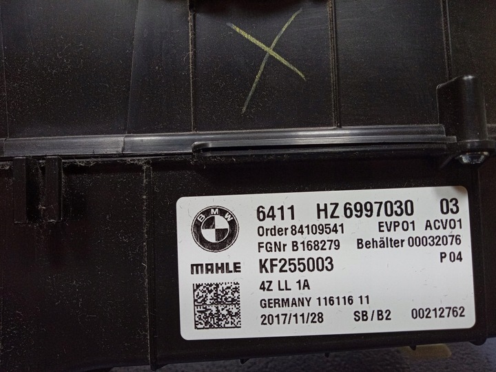 фото №7, Bmw 5 g30 g31 обігрівач випарник корпус eu 6997030