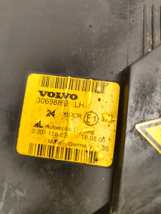 фото №4, Лампа ліва ксенон volvo v50 30698889