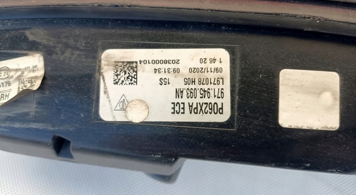 фото №9, Лампа зад задняя накладка porsche panamera 971 971945093 an европа