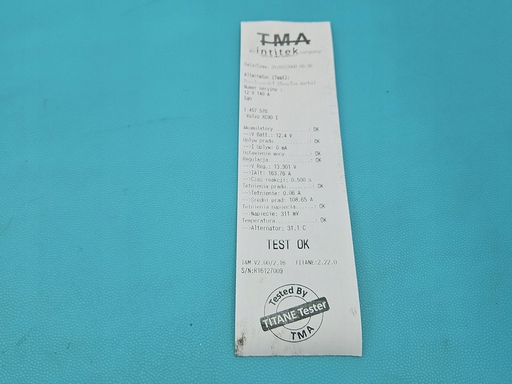 фото №7, Тест генератор volvo xc90 i 02- 0124525060 30667787 2.4 d5 d5244t