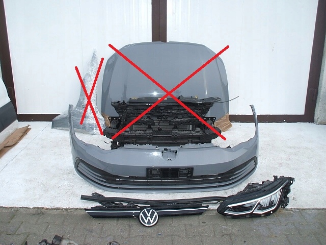 фото №1, Golf viii 8 бампер la7c лампа led перед ліва 5h1941005 решітка радіатора решітка радар