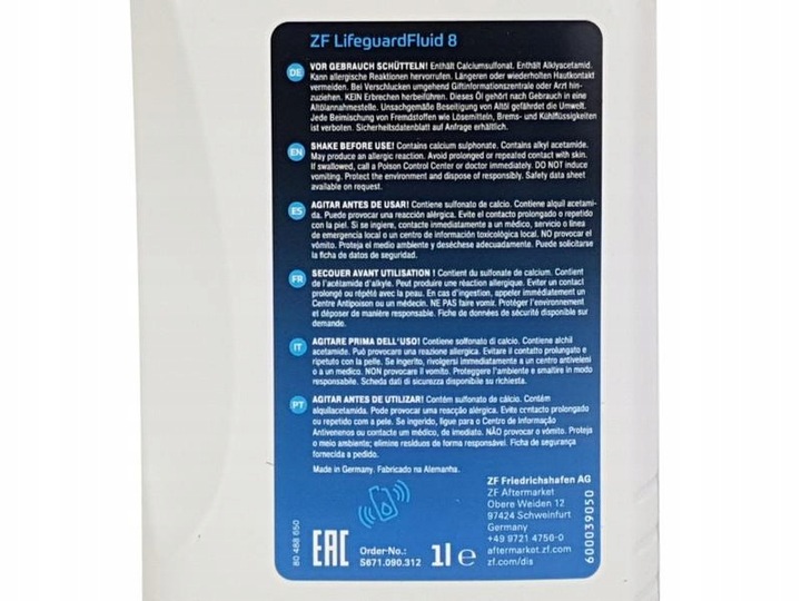 фото №4, Zf набор фильтр масло 8hp55 audi a6 c7 a7 4g 4k