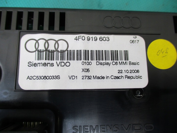 фото №5, Audi a6 c6 дисплей радіо рамка lcd 4f0919603