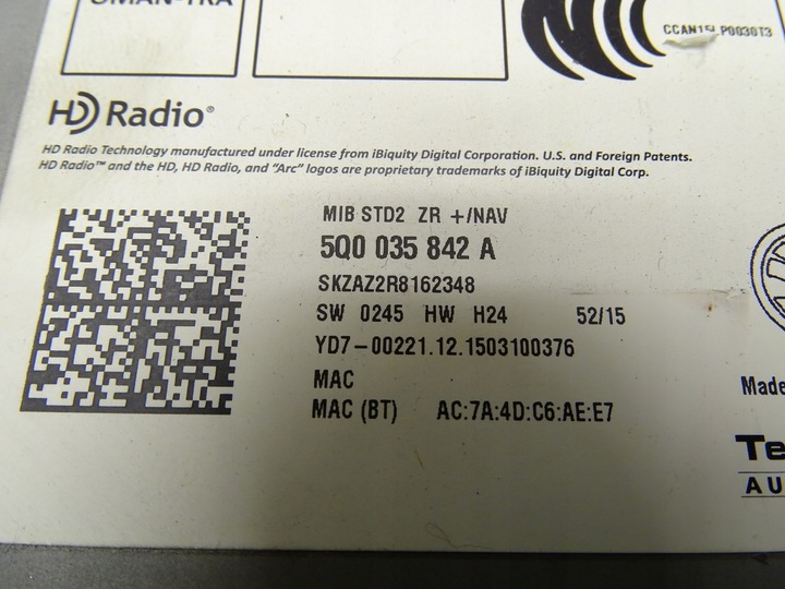 фото №9, Считыватель карт sd чейнджер 5q0035842a skoda superb iii octavia iii