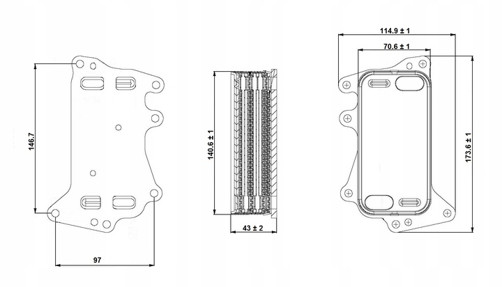 фото №14, Nrf 31282 радиаторов масла, масло двигательный 31282