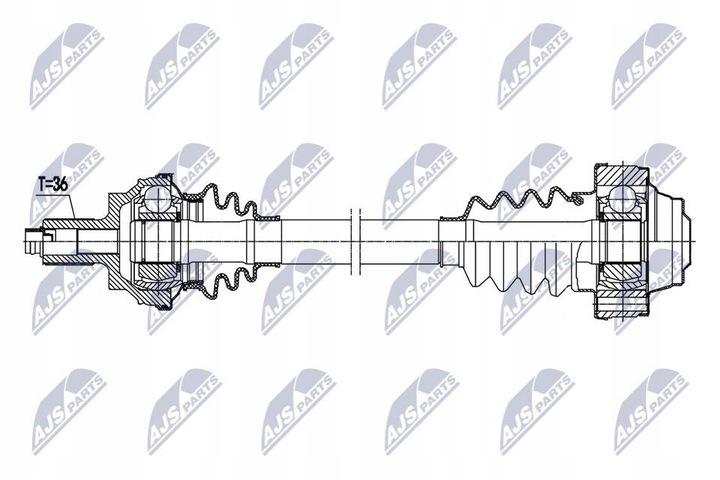 фото №2, Nty npw-vw-170 полуось приводная