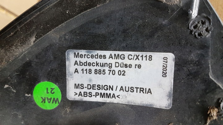 фото №11, Решётка бампера перед правая + спойлер бампера mercedes cla w118 45 amg