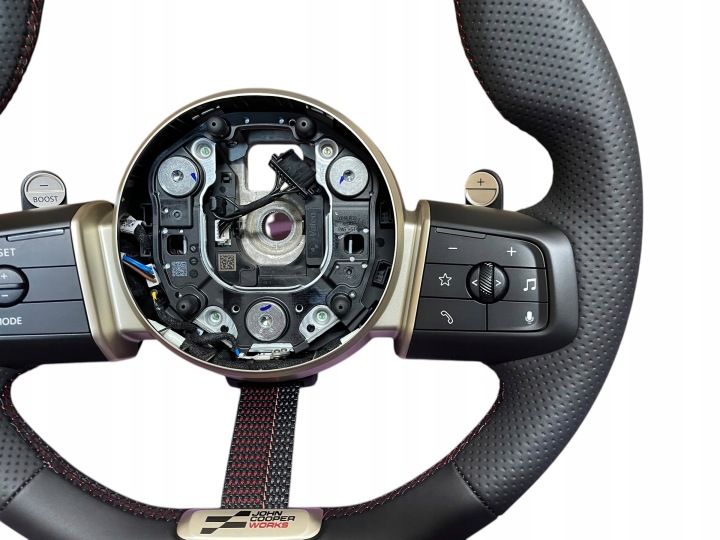 фото №6, Руль кожа мультифункция лепестки jcw mini u25 f65 f66 f67 идеал