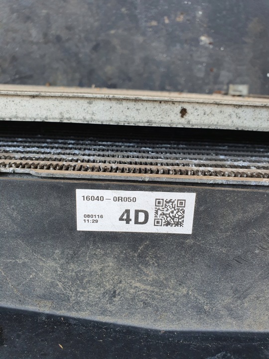 фото №8, Toyota auris i 06-09 2.0 d4d комплект радіатор pas
