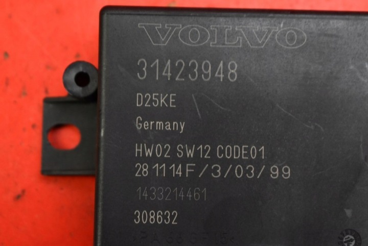 фото №7, Блок управления  модуль парковка pdc 31423948 volvo v60 1 i 13-20