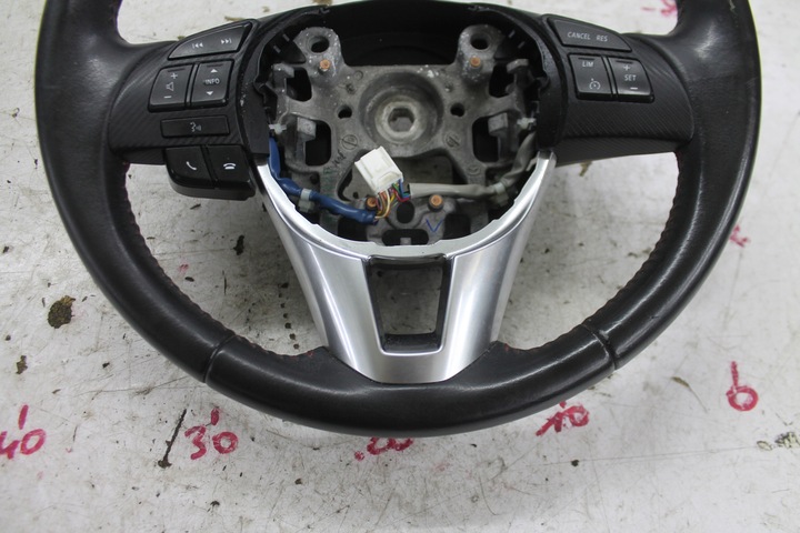 фото №7, Кермо шкіра мульті чорна mazda 3 iii bm 13-18