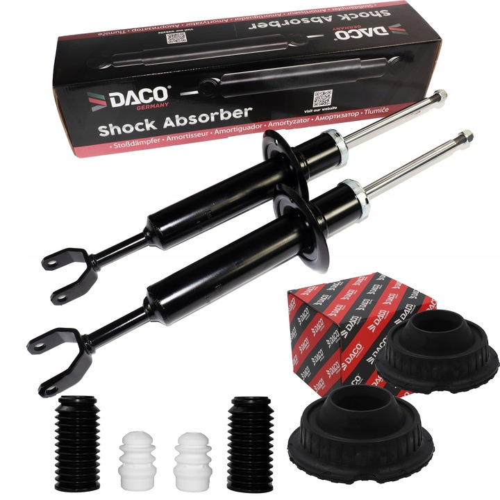 фото №1, Амортизаторы + отбойники + подушки перед x2 vw passat b5 / audi a6 c5