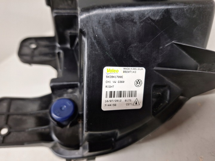 фото №6, Vw golf 6 vi 2012 праві галоген лампа протитуманна 5k0941700e