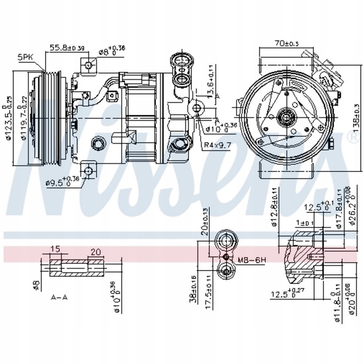 фото №1, Компрессор кондиционера croma signum vectra c 02-10