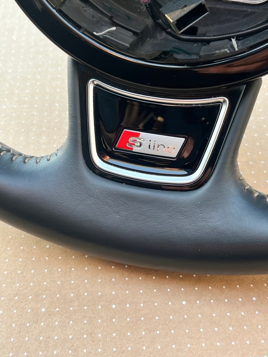 фото №10, Руль 3-спицевая s-line мультифункция audi a6 a7 c7 4g0 4g красивая кожа