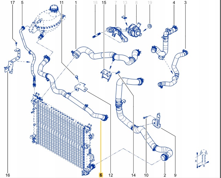 фото №12, Шланг воды renault экспресс van 1.3 tce