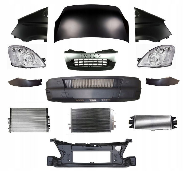 фото №1, Daily 11-14 перед капот крыло бампер лампа pas