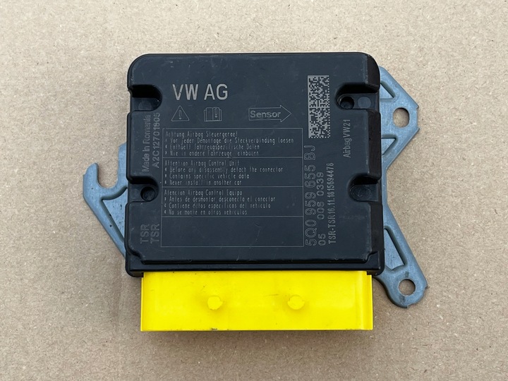 фото №1, Модуль, датчик air bag vw,audi, seat,skoda 5q0959655bj