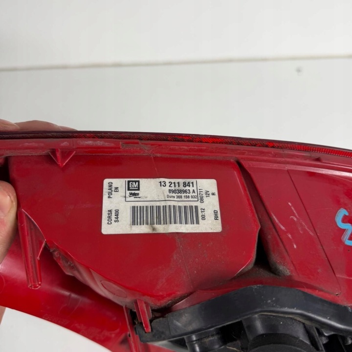 фото №8, Фара праве зад права задня opel corsa d 3d oem номер оригінал uk 3211841
