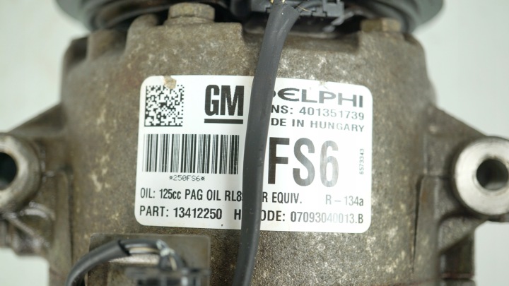 фото №7, Компрессор кондиционера opel astra iv j 4 meriva b 1.4 t 13412250